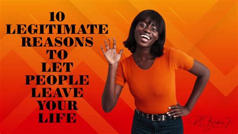 10 Legitimate Reasons To Let People Leave Your Life Part 2 By Bishop Rc Blakes Jr Youtube