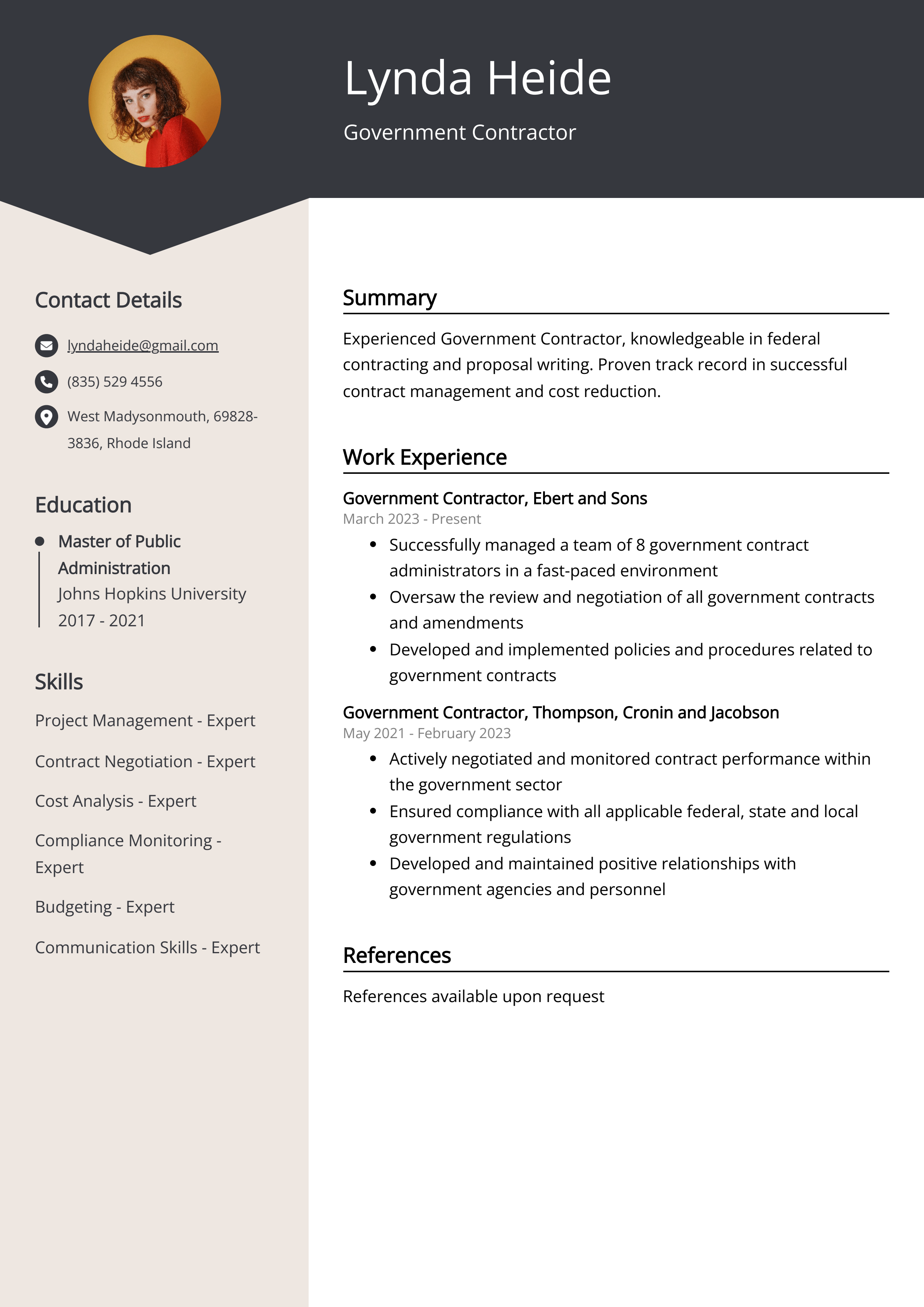 Help Government Contractor
