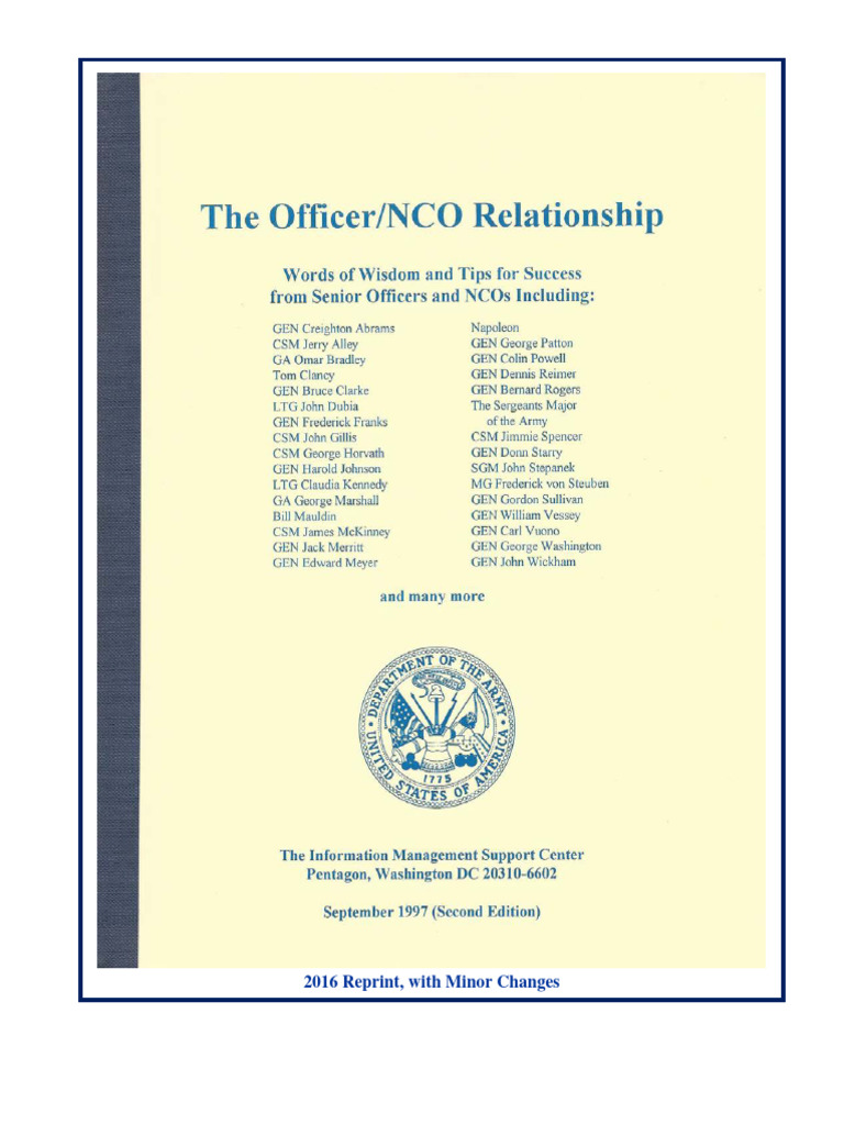 Tactical Ncos Help Forge Officer Nco Relationship At Us Military Academy